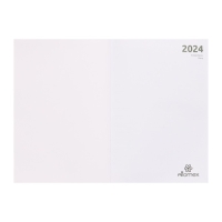 Ежедневник датированный 2024 года, А5, 176 листов, Attomex.Regent, обложка бумвинил, ляссе, блок 70 г/м2, чёрный