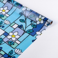 Витражная плёнка &laquo;Мозаика из цветов&raquo;, 45&times;200 см