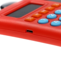 Интерактивный калькулятор детский Windigo, для изучения счёта + графический планшет, красный