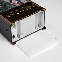 Светодиодная фигура «Фонарь со снеговиком» 10.2 × 23 × 5.8 см, пластик, батарейки ААх3 (не в комплекте), USB, свечение тёплое белое Светодиодная фигура «Фонарь со снеговиком» 10.2 × 23 × 5.8 см, пластик, батарейки ААх3 (не в комплекте), USB, свечение тёплое белое