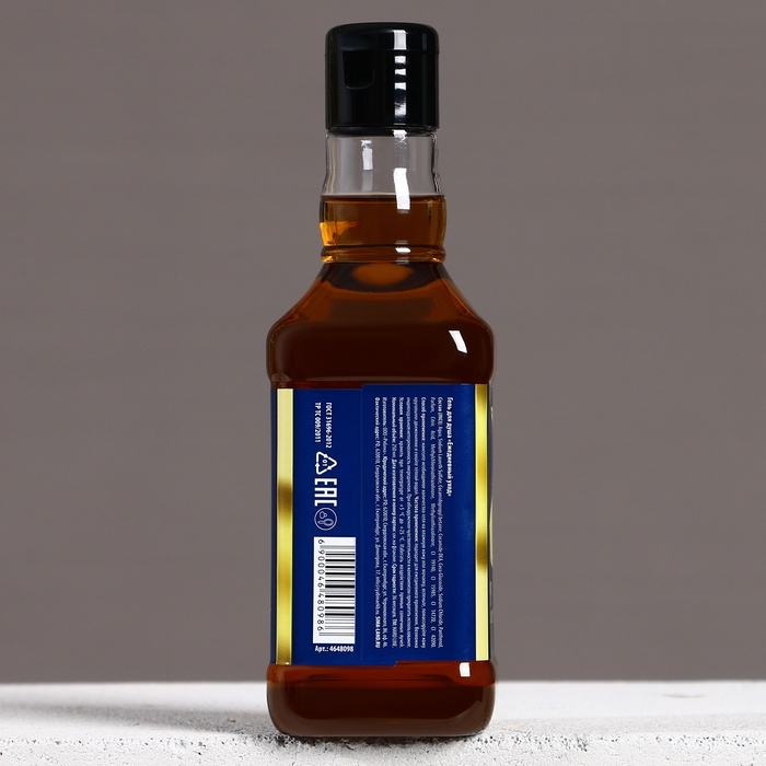 Гель для душа во флаконе виски &laquo;Настоящему мужику&raquo;, 250 мл, аромат древесный с пряными нотами, Новый Год