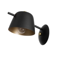 Бра "Фирс" Е27 40Вт черно-золотой 15х28х22 см Бра "Фирс" Е27 40Вт черно-золотой 15х28х22 см