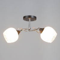 Люстра потолочная Зои 2хE27 40Вт Хром, черный Люстра потолочная Зои 2хE27 40Вт Хром, черный