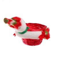 Конфетница &laquo;Снеговик нарядный&raquo; с корзинкой, вместимость 100 г