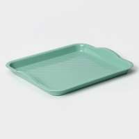 Поднос пластиковый, 25&times;29&times;3,2 см, цвет фисташковый