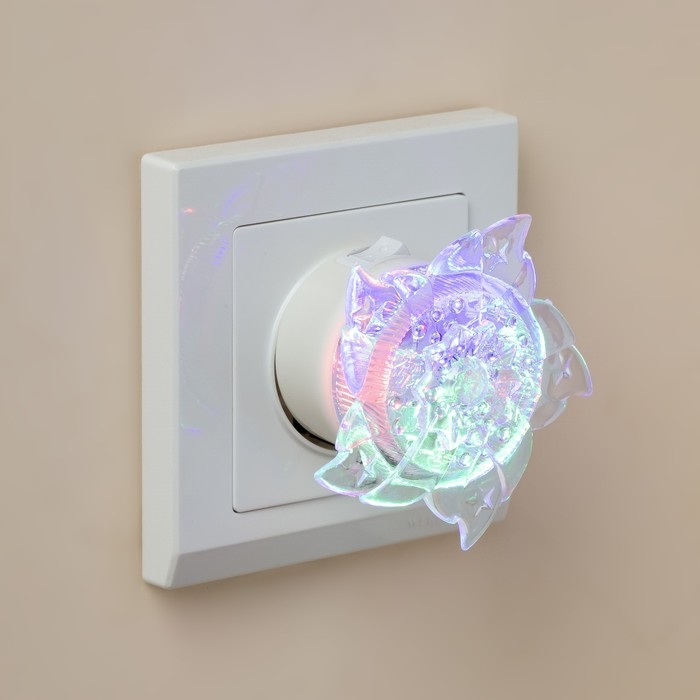 Ночник Ночник "Солнышко голубое", 6,5х6,5 см RISALUX