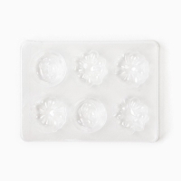 Аромасаше своими руками. Набор для создания ароматической фигурки из соевого воска &laquo;Цветы с блестками&raquo;