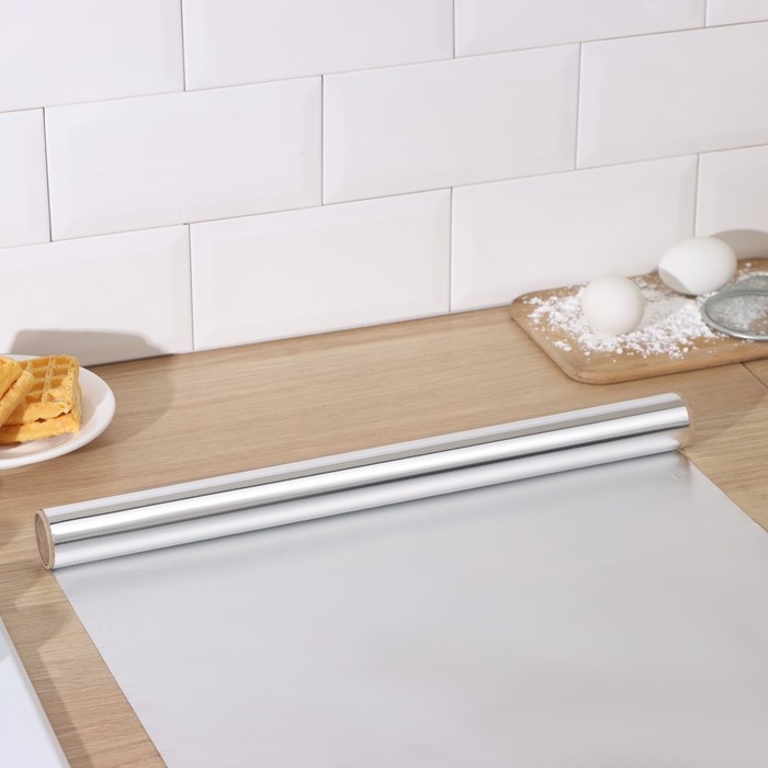 Фольга пищевая алюминиевая Доляна, универсальная, 29 см &times; 20 м, 14 мкм