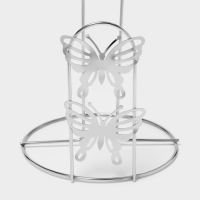 Держатель для бумажных полотенец Доляна «Бабочки», 13×13×27 см, цвет хром Держатель для бумажных полотенец Доляна «Бабочки», 13×13×27 см, цвет хром