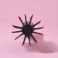 Брашинг, d = 1,5/4,2 &times; 19,7 см, фасовка 12 шт, цвет чёрный/серебристый