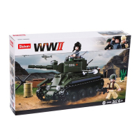Конструктор Армия ВОВ &laquo;Боевой танк БТ-2&raquo;, 347 деталей