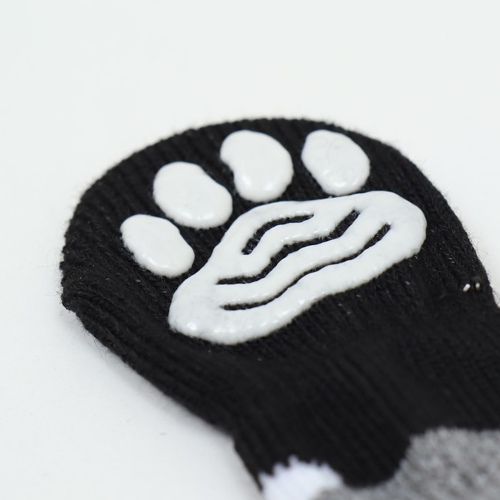 Носки нескользящие, размер M (3/4 * 7,5 см), набор 4 шт, джентельмен