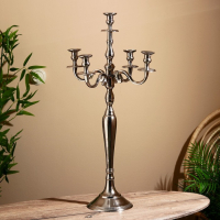 Подсвечник алюминий "Сиден" на 5 свечей 21х41х80 см