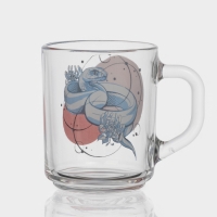 Кружка стеклянная чайная &laquo;Змеи&raquo;, 200 мл, МИКС