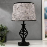 Лампа настольная 16229/1BK Е27 40Вт черный 25х25х42 см Лампа настольная 16229/1BK Е27 40Вт черный 25х25х42 см