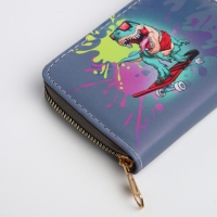 Кошелёк детский на молнии &laquo;Выбражулька&raquo;, цвет тёмно-синий