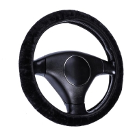 Оплетка на руль TORSO, меховая, мультиразмерная, черный Оплетка на руль TORSO, меховая, мультиразмерная, черный