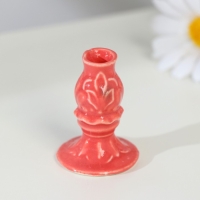 Подсвечник гжель, цветной, керамика, 5&times;4 см, микс