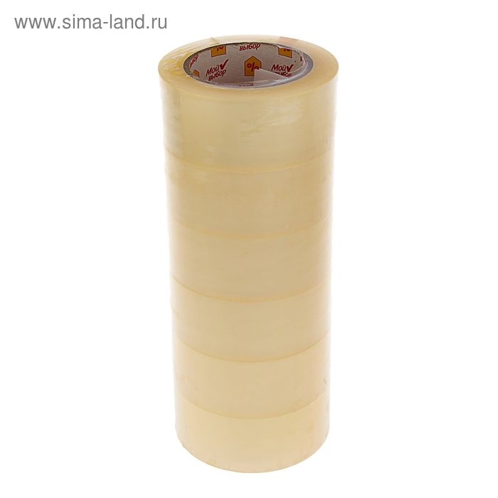 Клейкая лента Клейкая лента "Мой выбор", прозрачная, 48 мм х 132 м, 40 мкм