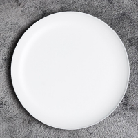 Подсвечник "Чашка" металл, 22,5х1,6 см, белый