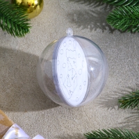 Ёлочное украшение под раскраску &laquo;Ёлочки&raquo; размер: 8 см; 2 шт., кисть