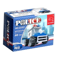 Конструктор &laquo;Полицейский джип&raquo;, 33 детали
