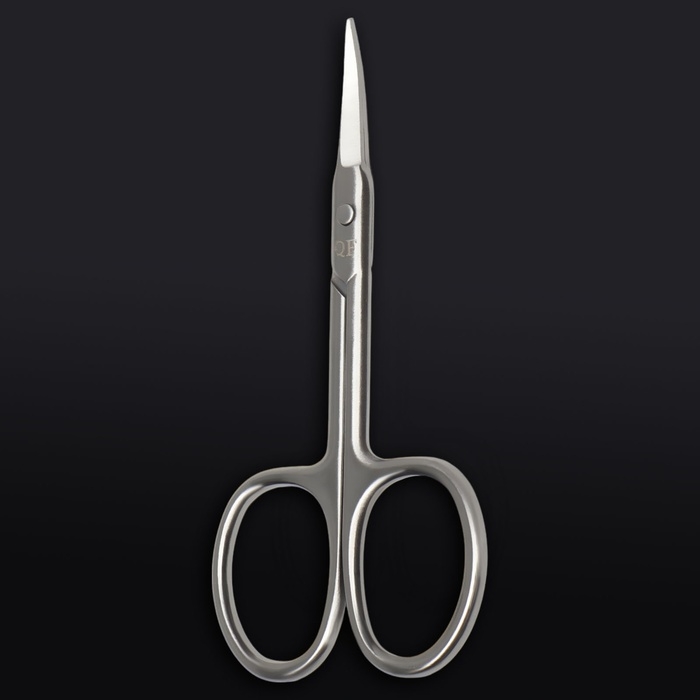 Ножницы маникюрные &laquo;Premium&raquo;, загнутые, узкие, 9 см, на блистере, цвет серебристый