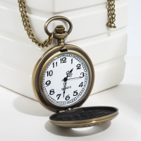 Карманные кварцевые часы &laquo;Римские цифры&raquo;, на цепочке 80 см
