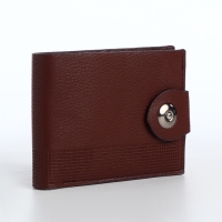 Портмоне мужское на магните, отдел для карт, монет, цвет коричневый Портмоне мужское на магните, отдел для карт, монет, цвет коричневый