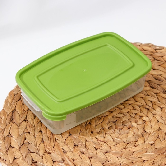 Контейнер пищевой &laquo;Каскад&raquo;, 700 мл, цвет прозрачный, крышка МИКС