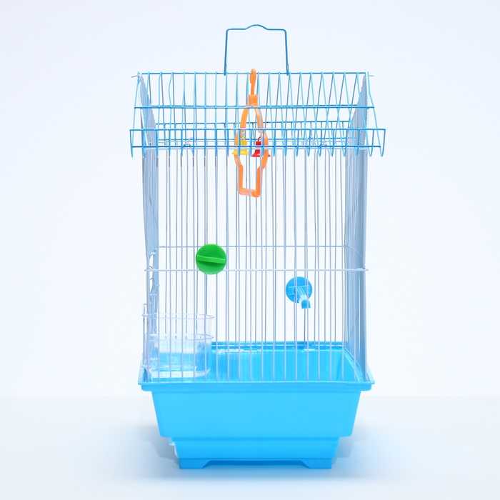 Клетка для птиц укомплектованная Bd-1/1d, 30 х 23 х 39 см, голубая (фасовка 12 шт) Клетка для птиц укомплектованная Bd-1/1d, 30 х 23 х 39 см, голубая (фасовка 12 шт)
