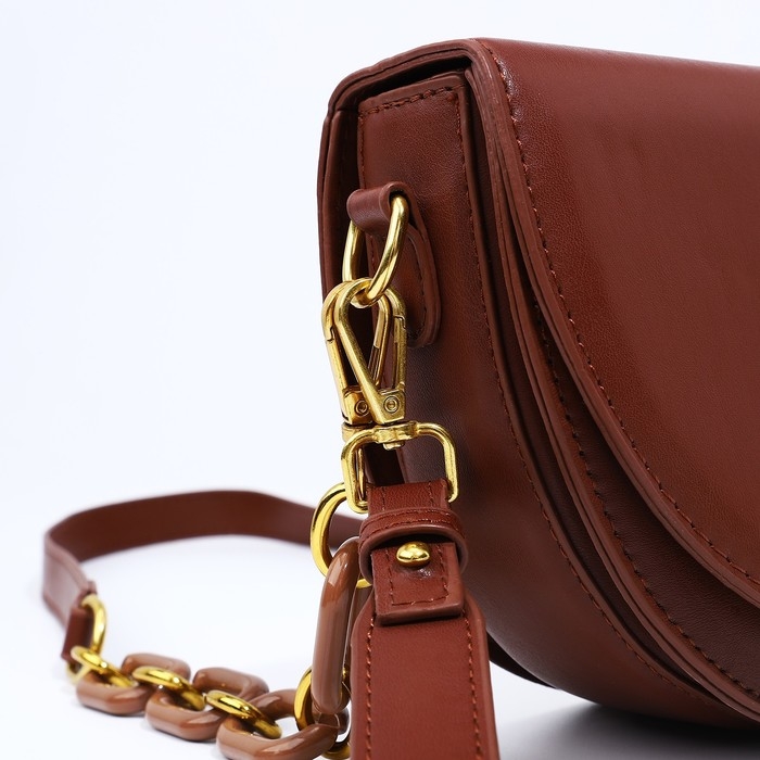 Сумка-мессенджер на молнии, цвет коричневый Сумка-мессенджер на молнии, цвет коричневый