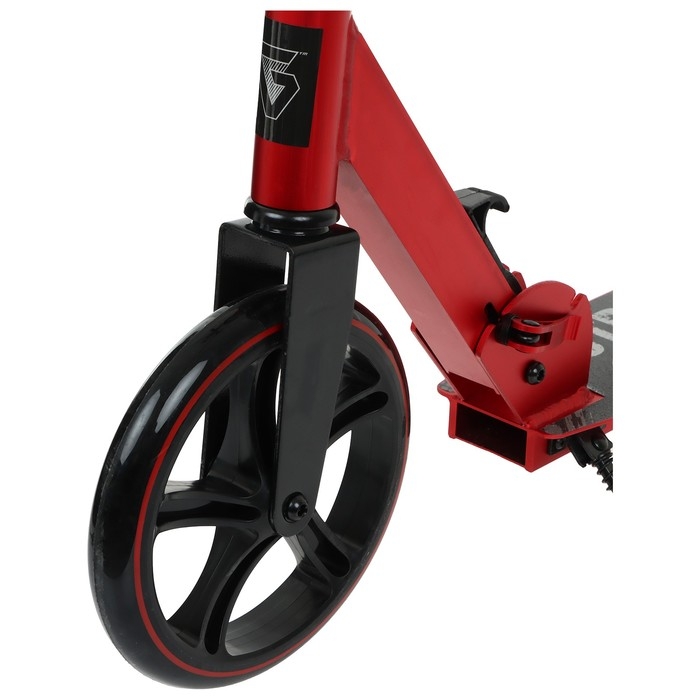 Самокат городской GRAFFITI, складной, колёса PU 200, 86A, ABEC 9, подножка, цвет красный Самокат городской GRAFFITI, складной, колёса PU 200, 86A, ABEC 9, подножка, цвет красный