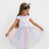 Платье детское "Единорог" KAFTAN, р. 32 (110-116 см) Платье детское "Единорог" KAFTAN, р. 32 (110-116 см)