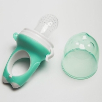 Ниблер для прикорма с силиконовой сеточкой «Дино», цвет МИКС Ниблер для прикорма с силиконовой сеточкой «Дино», цвет МИКС