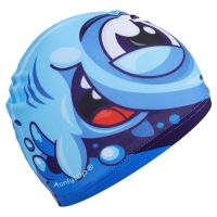 Шапочка для плавания детская ONLYTOP &laquo;Акулёнок&raquo;, тканевая, обхват 46-52 см