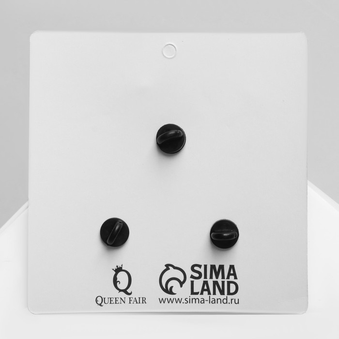 Набор значков (3 шт.) &laquo;Лягухи&raquo;, цветной в чёрном металле