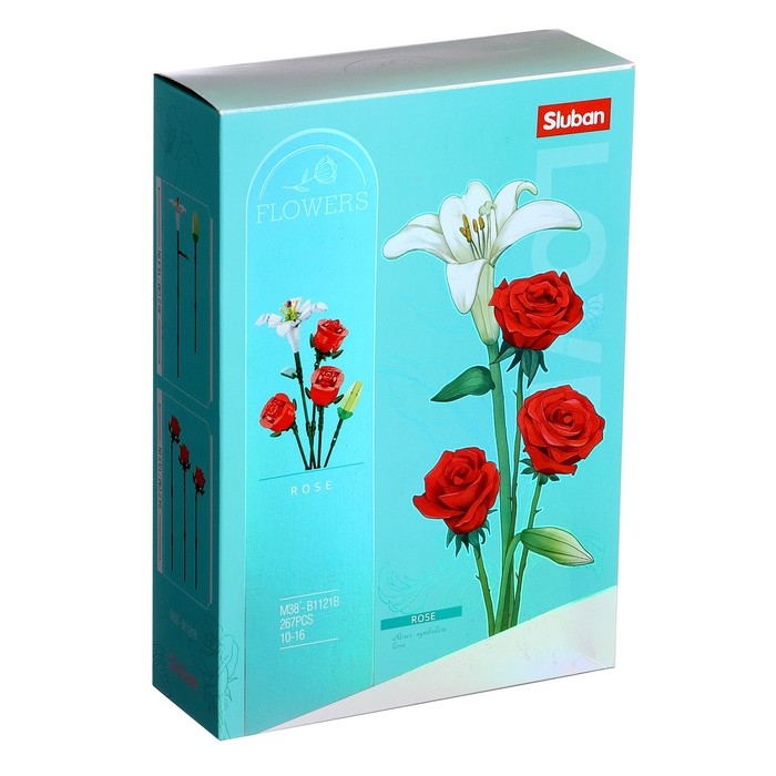 Конструктор &laquo;Цветы. Букет роз&raquo;, 267 деталей