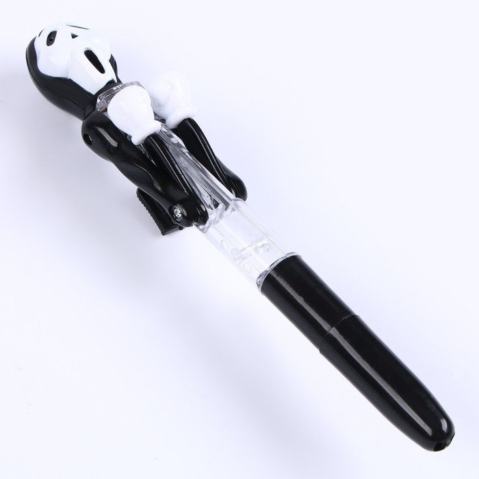 Прикол ручка &laquo;Крик&raquo;, боксёр, светятся глаза