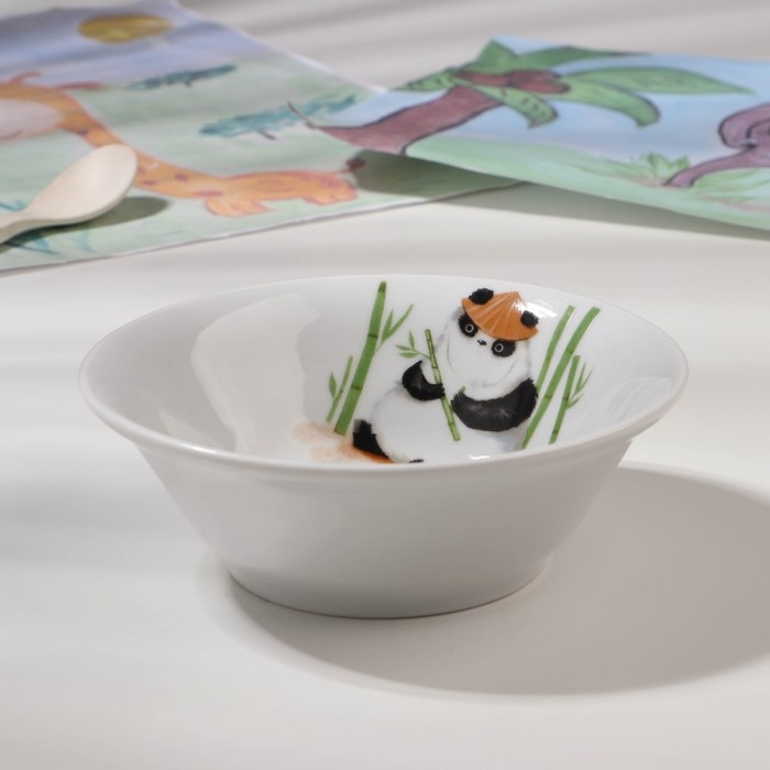 Салатник фарфоровый &laquo;Панда&raquo;, 360 мл, d=14,5 см