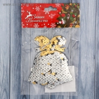 Мягкая подвеска "Колокольчик - праздничный перелив" 9*10 см, микс Мягкая подвеска "Колокольчик - праздничный перелив" 9*10 см, микс