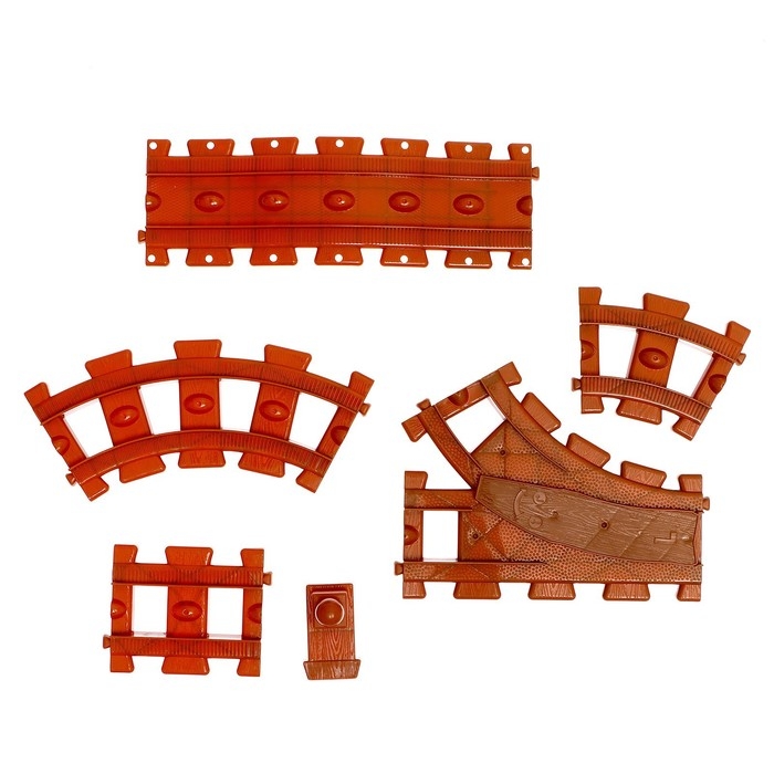 Железная дорога &laquo;Новогодний поезд&raquo;, работает от батареек