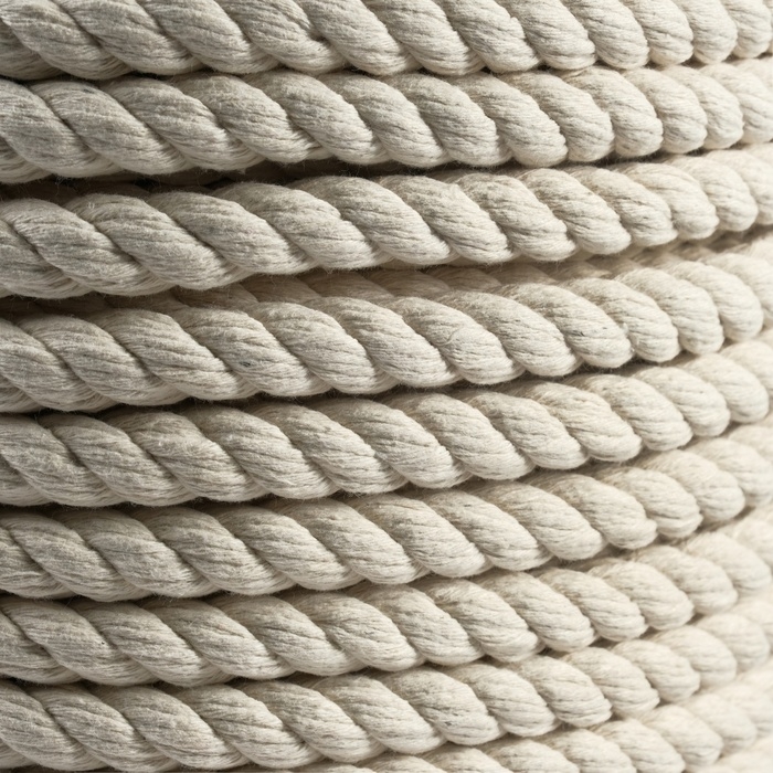 Канат хлопчатобумажный 14 мм (120 м) белый Канат хлопчатобумажный 14 мм (120 м) белый