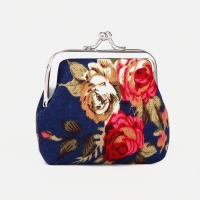 Кошелёк женский на фермуаре, цвет тёмно-синий Кошелёк женский на фермуаре, цвет тёмно-синий