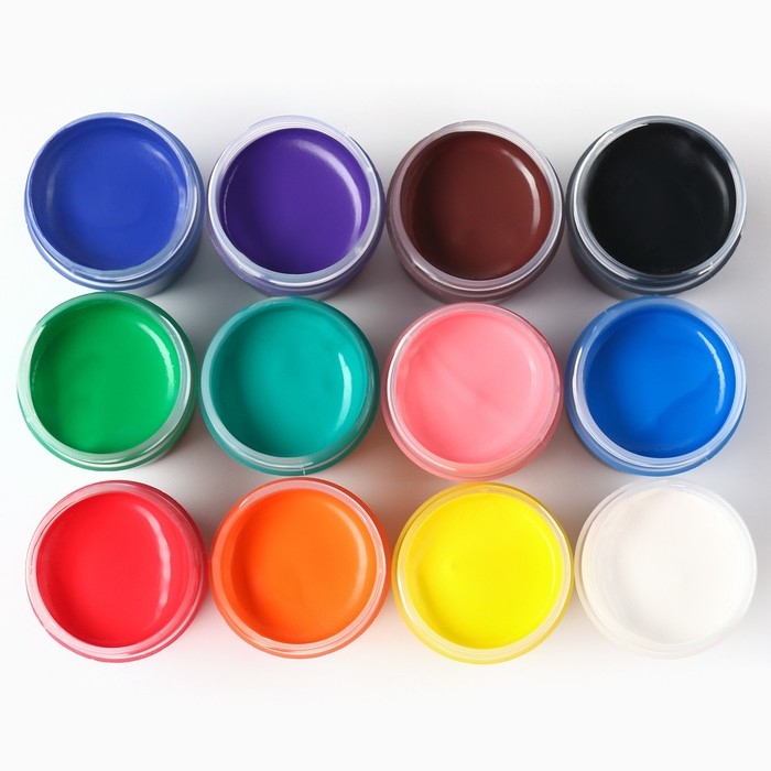 Гуашь 12 цветов по 10 мл &laquo;Единорог&raquo;, Минни Маус