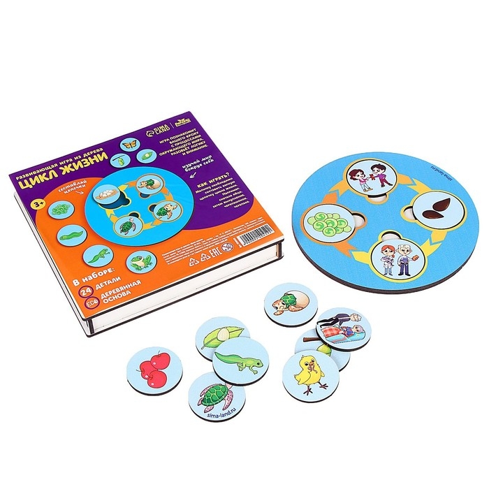 Развивающая игра из дерева &laquo;Цикл жизни&raquo;