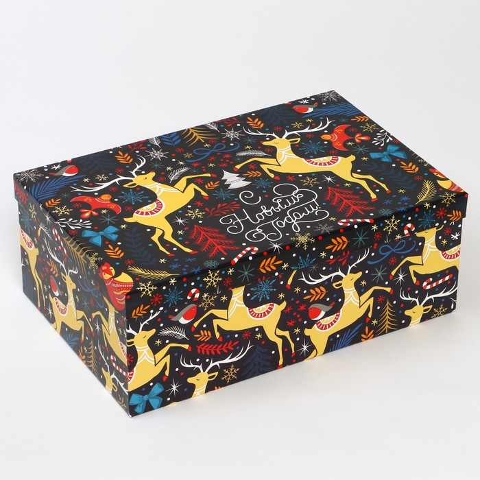 Набор коробок подарочных 15 в 1 &laquo;Европейский&raquo;, 12 х 7 х 4 см - 46,6 х 35,2 х 17.5 см, Новый год