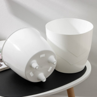 Кашпо для цветов со вставкой &laquo;Грация&raquo;, 4.5 л, белое