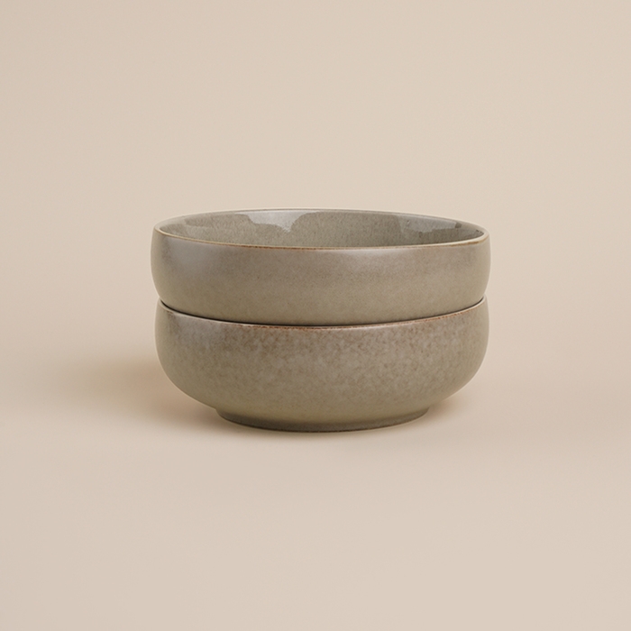 Набор салатников фарфоровых SL Home &laquo;Мольвено&raquo;, 720 мл, d=16,5 см, цвет коричневый