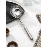 Шумовка из нержавеющей стали Доляна &laquo;Металлик&raquo;, h=31,5 см, цвет серебряный